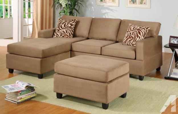 San Antonio Furniture Special! Microfiber Sofa Sectional w/ FREE Ottoman