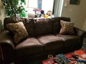 LEATHER COUCH (Asbury Park)