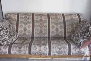 Queen Size Futon, Frame, Cover and Pillows - Excellent Condition!