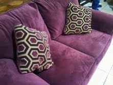 New Display Model Burgundy Chenille Loveseat For Sale=================