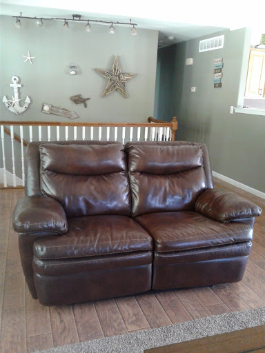 Electric Leather Love seat