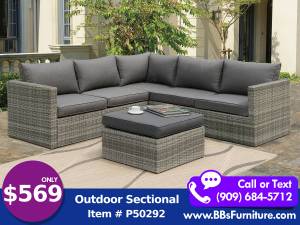 Outdoor / Patio Sectional Sofa ** (LA, IE, OC - We Deliver)