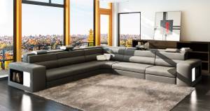 Sectional Sofa Leather Couch Modern Style (cupertino)