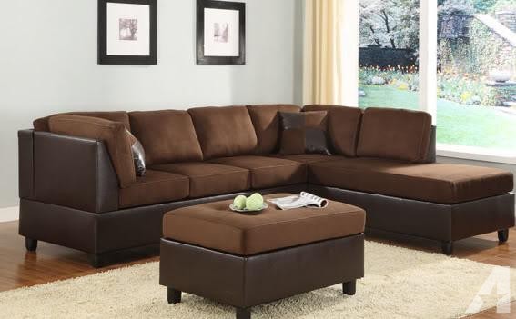 Nice!! Reversible Sectional Sofa and Chaise PAY NO TAX!! - $650 (Can Deliver)