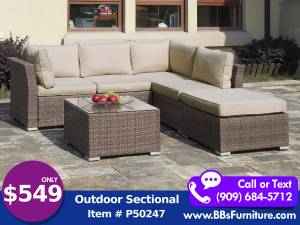 Outdoor / Patio Sectional Sofa Set (LA, IE, OC - We Deliver)