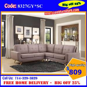 Off25% Sectional Sofa Bed, Living Room, Modern, Grey Sofas