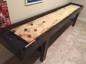 Reclaimed Pine and Oak Shuffleboard Table (Baltimore, MD)