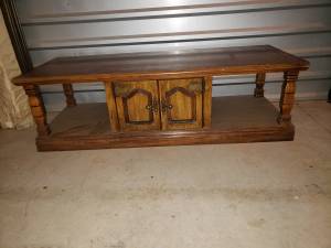 Wood Coffee Table Vintage (Nwokc)