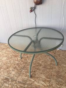 Patio Glass Top Table (Foothills)