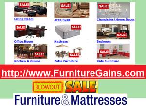 Sofa,Couch,Mattress(King,Queen,Full,Twin),Bed,Patio,Chair,table..etc