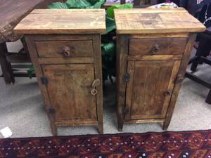 Wholesale Rustic Side Table Set or Single, Stained (Las Cruces)