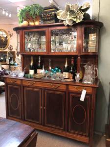 SALE: Buffet/Bar, French: Bookcase Cabinet, Desk, Chest, Foyer Table+ (ANTIQUES