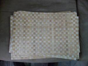 8 woven table mats & 8 table napkins+ matching serving tray (Auburn,al.)