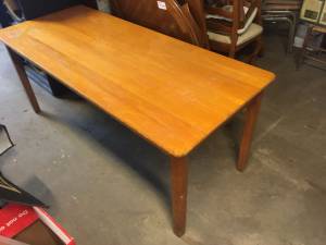 Antique solid wood table vintage