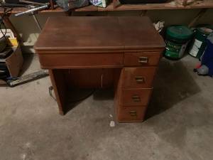 Antique sewing table and drawers