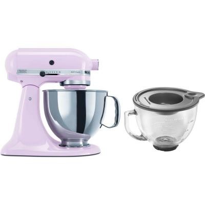 KitchenAid Artisan Series 5 qt. Stand Mixer in Pink with Additional Glass Bowl