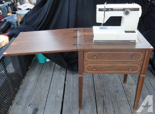 Mongomery Wards Sewing Machine w/ Stand Cabinet -