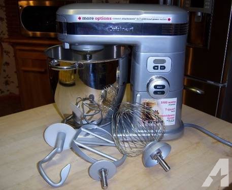 LIKE NEW~EXTRA LARGE Cuisinart Brushed Chrome 7-quart Stand Mixer