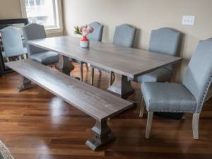 Pedestal / Trestle dining table- Custom handmade (Chicagoland)