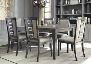 Beautiful Gray Dining Set with 6 chairs