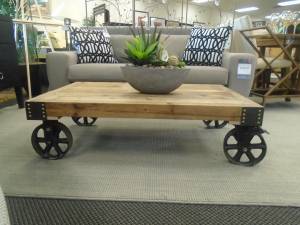 $249.99-Industrial Coffee Table*Barbary Collection (CORT Clearance Center)