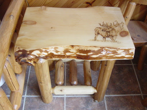 Custom log end table, 23