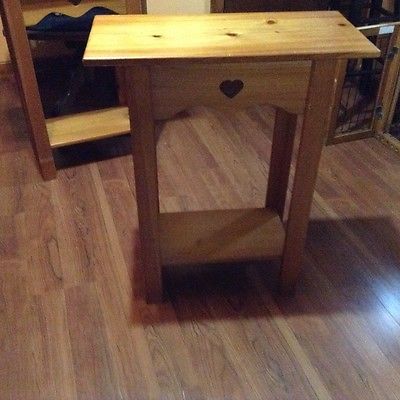 pine end tables nightstands novelty tables 2 of them