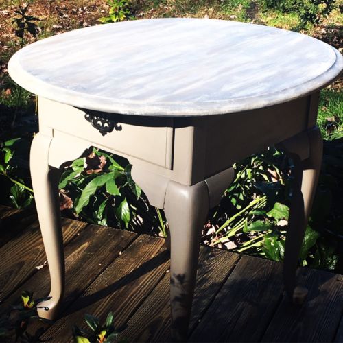 Chalk Painted End Tables (Sold As Pair)