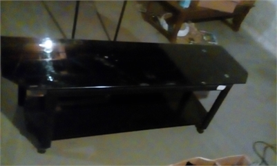 Heavy Duty Glass Top TV Stand