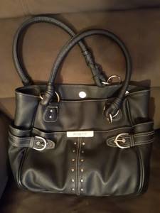 Rosetti black leather purse large with matching wallet (Southbridge)