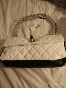 New Designer Love Moshino Handbag with Dust Bag (Swampscott)