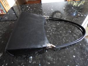 New Classy Black Handbag Real Leather (Bellevue)