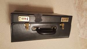 Large Heavy leather briefcase (Foley)