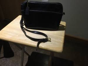 Coach purse, authentic, black leather