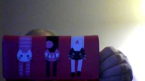 NEW CAT WALLET, LONG STYLE,W/3 CATS ON IT (NW Fort Wayne)