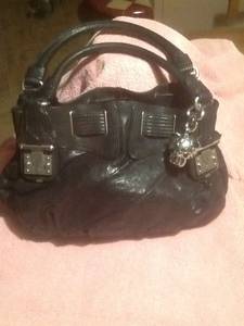 Juicy Couture black leather purse (Midtown)