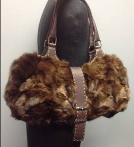Fendi Mink Fur Handbag, Satchel, Tote, Shoulder Bag (Rossville)