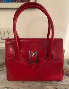 Red Leather Handbag Montana brand (Chanhassen)