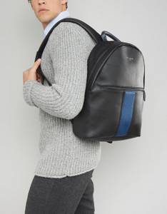 New Ted Baker Black Webbing Backpack with Tag (Norcross)