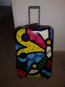 Brand new britto butterfly suitcase**** (monument)