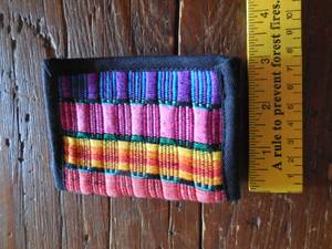 New Colorful Trifold Wallet: made in Guatemala (Rutherfordton)