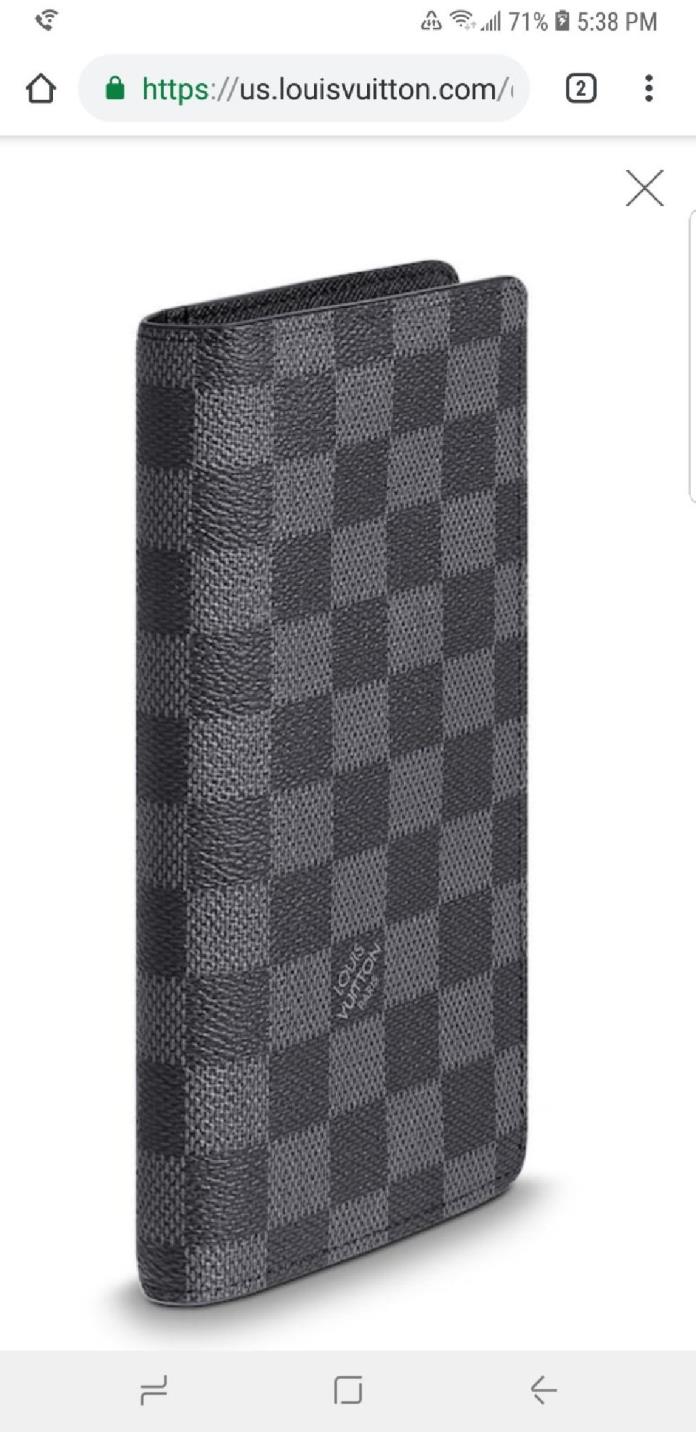 Louis Vuitton Black Damier Graphite Wallet