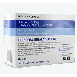 Albuterol Sulfate Inhalation Solution (for use in Nebulizers) (Mesa)