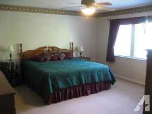 Solid Oak King Bedroom Suite + Mattress Set and Bedding - $700 (Waynesboro)