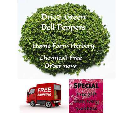 Green Bell Peppers Freeze Dried, Order now, FREE shipping & a FREE gift