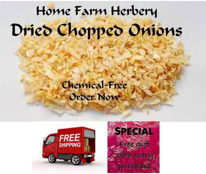 Onions Chopped and Dried, Order now, FREE shipping & a free gift