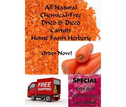 Carrots Diced and Dried, Order now, FREE shipping & a free gift