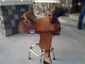 15 inch seat Connie Combs Barrel Saddle (Kennewick)