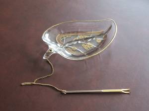 Relish Dish With Attached Fork (Germantown)