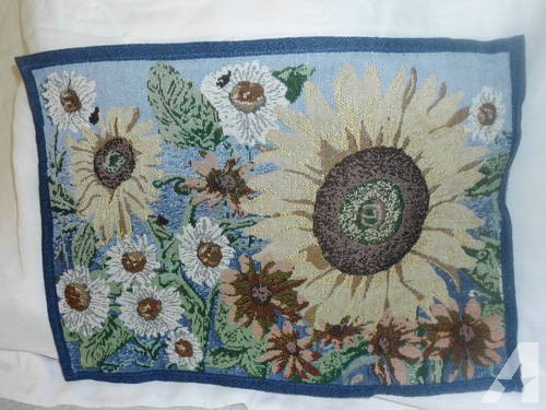 Tapestry Sunflow Field Placemat Set with Runner